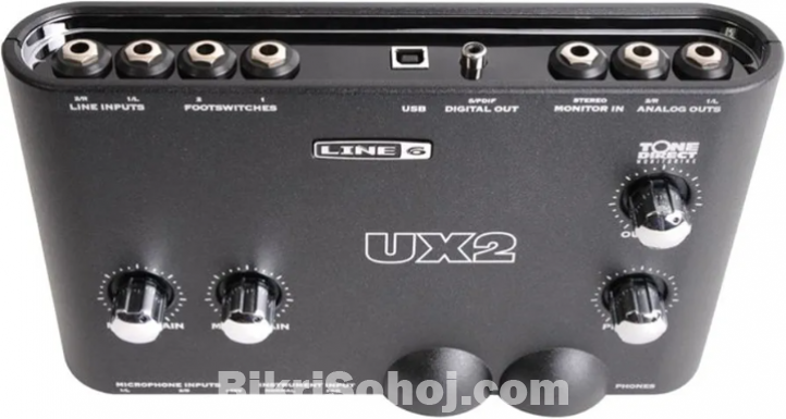 Line_6 UX2 Audio Interface Technica AT2035 Microphone